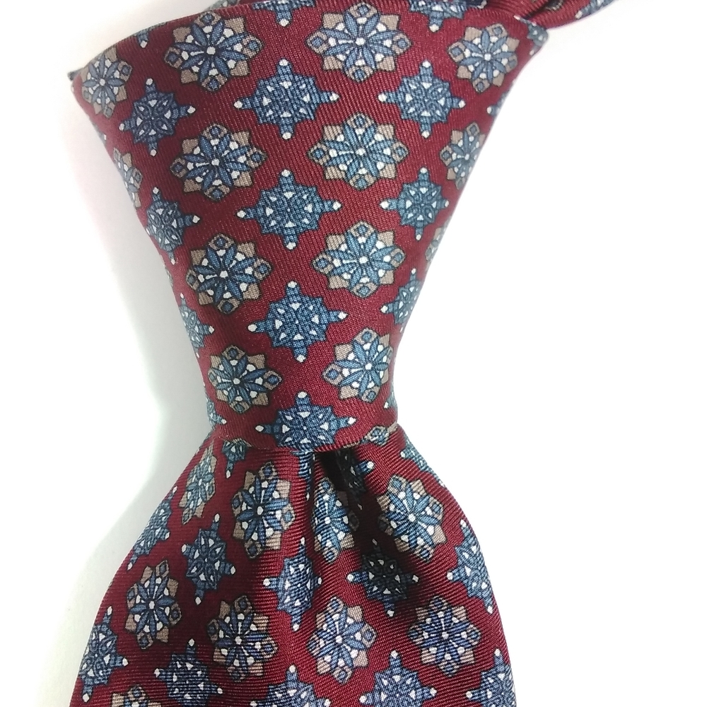 Vtg Christian Dior Necktie Classic Red Pure Silk